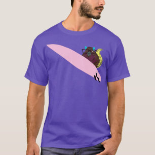 Naughty Eichhörnchen 776 Surfen T-Shirt