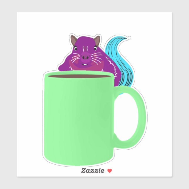 Naughty-Eichhörnchen #969 Aufkleber (Blatt)