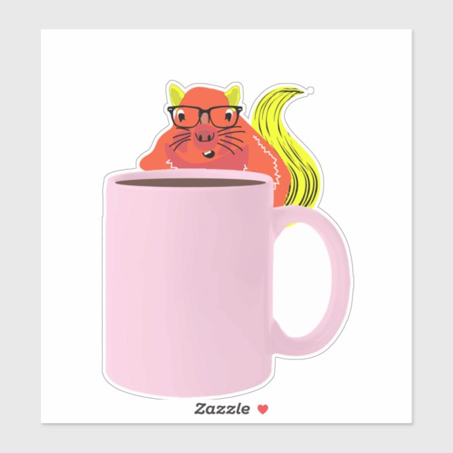 Naughty-Eichhörnchen #978 Aufkleber (Blatt)