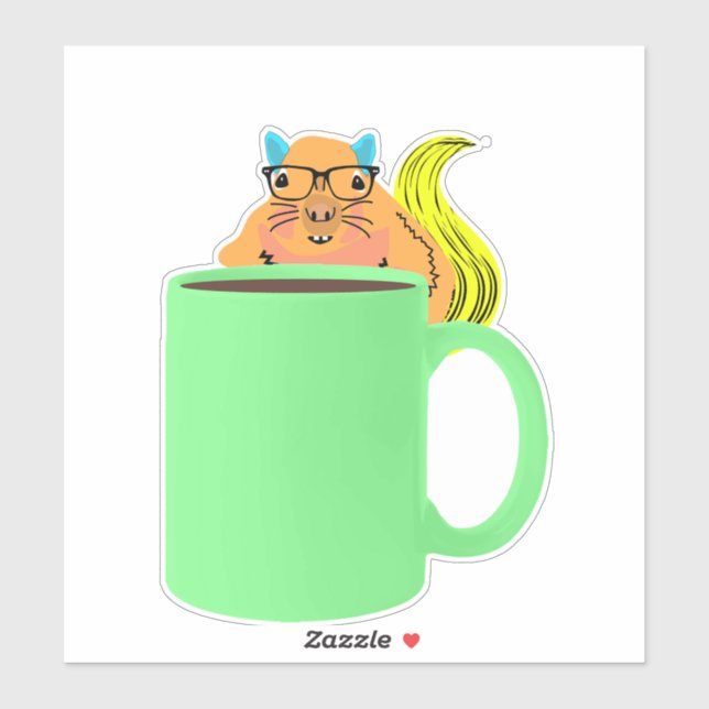 Naughty-Eichhörnchen #978 Aufkleber (Blatt)