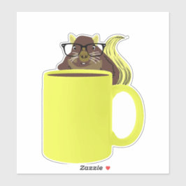 Naughty-Eichhörnchen #978 Aufkleber