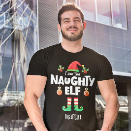 Naughty-elf Familie, die Weihnachtsausstellung zus T-Shirt