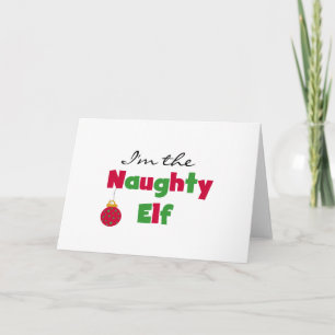 Naughty Elf Feiertagskarte