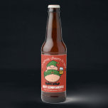 Naughty Elves Red Christmas Beer Label Bierflaschenetikett<br><div class="desc">Woll dir ein Weihnachtsfest,  das unanständig und netter ist? Bringen Sie mit einigen Naughty Elves Designs ein wenig Freude in Ihr Leben. Frohe Weihnachten!</div>