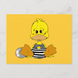 Naughty-Ente Postkarte
