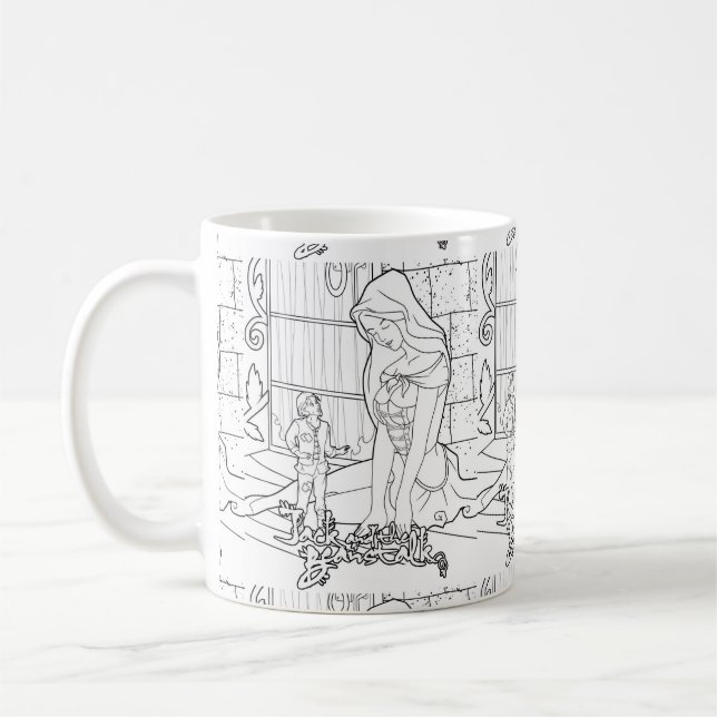 Naughty Ever After: Jack und Beanstalk Kaffeetasse (Links)