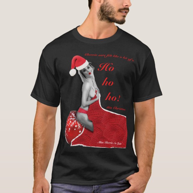 Naughty Fun Novelty Mens Weihnachts-Weihnachtsfeie T-Shirt (Vorderseite)