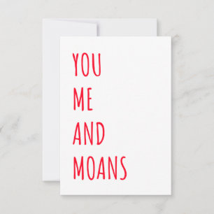 Naughty Funny Valentinstag & Birthday Card  Dankeskarte