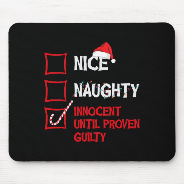 Naughty Innocent bis Proven Guilty Christmas Lis Mousepad (Vorne)