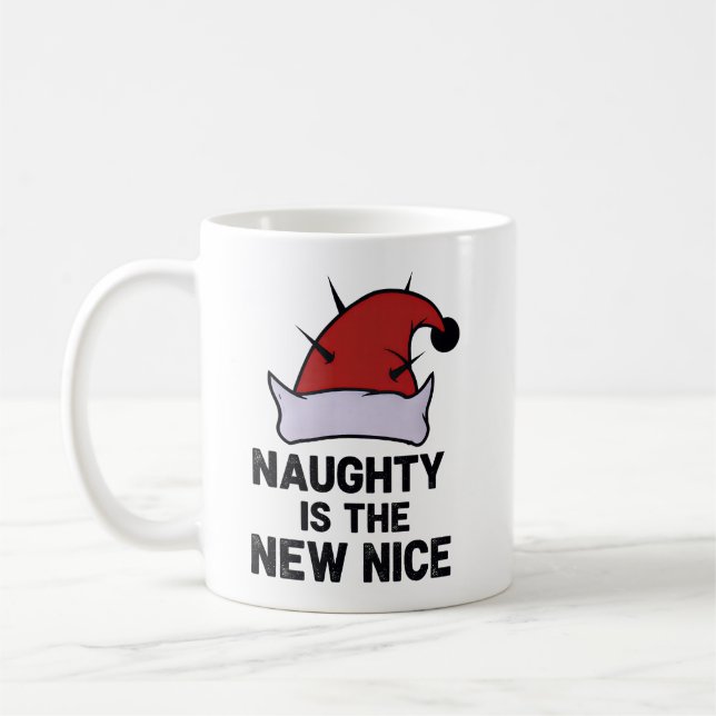 Naughty Is The New Nice, Christmas Rebel Elf Kaffeetasse (Links)