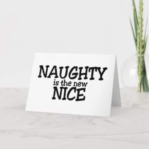 Naughty ist der neue Nizza Feiertagskarte