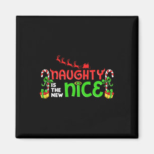 Naughty ist der neue schöne Weihnachtsmann schmutz Magnet