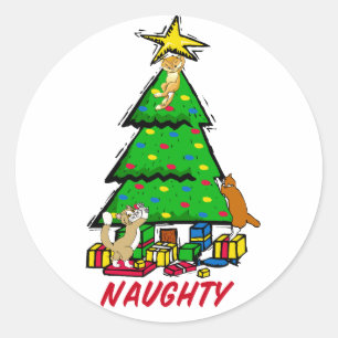 Naughty Kätzchen Stickers