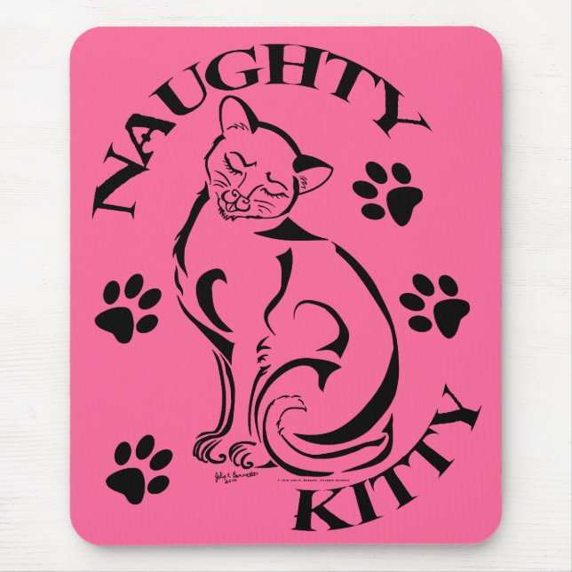 Naughty Kitty Mousepad (Vorne)