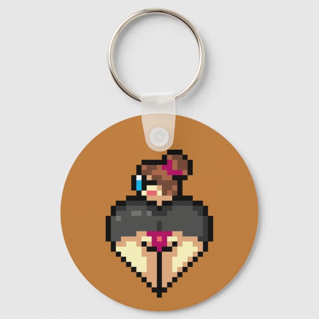 Naughty librarian Schlüsselanhänger (Vorderseite)