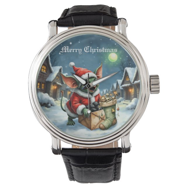Naughty List Delivery: The Goblin Clause Chronicle Armbanduhr (Vorderseite)