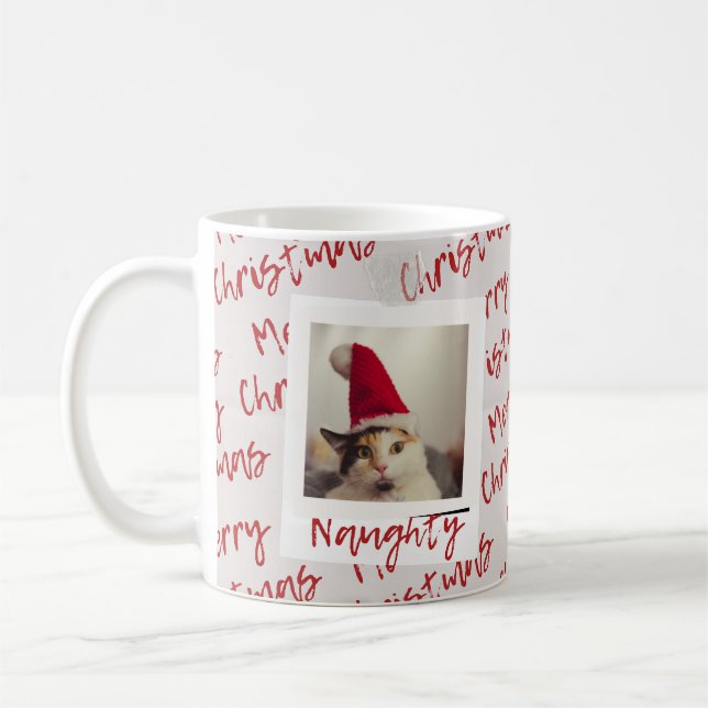 Naughty-List-Katze Kaffeetasse (Links)