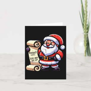 Naughty List Kinder, die 67 lustige Meme 6 7 Weihn Karte