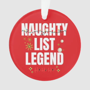 Naughty-Liste Ornament