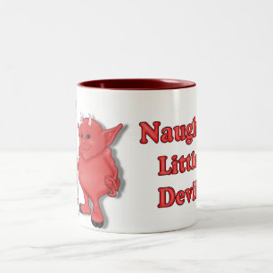 Naughty Little Devil Zweifarbige Tasse
