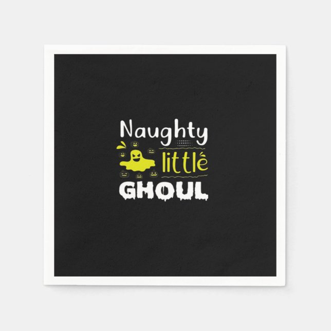 Naughty Little Ghoul Serviette (Vorderseite)