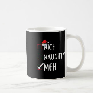 Naughty Meh List Funny Christmas Kaffeetasse