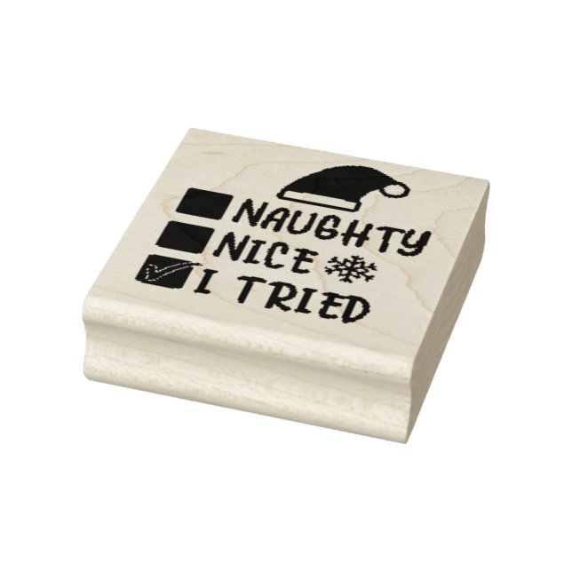 Naughty Nice I Triest List Gummistempel (Stempel)