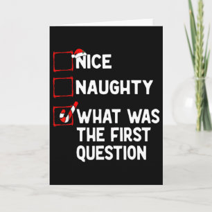 Naughty Nice List Was war die Frage Männer Frauen  Karte