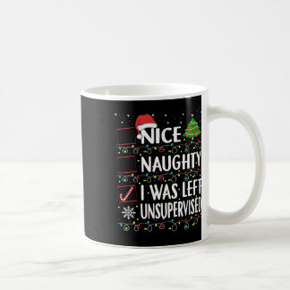 Naughty Nice List wurde Links unbeaufsichtigt Männ Kaffeetasse