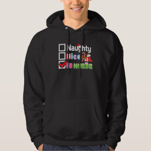 Naughty Nice Ob Nurse Frohe Weihnachten Weihnachte Hoodie
