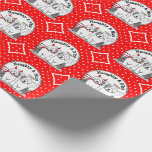 Naughty & Nice Old English Sheepdogs (Gray 1) Geschenkpapier<br><div class="desc">Schöne und schöne alte englische Schafhunde - Niedlicher Cartoon Teufel und Engelschäfte auf der unanständigen und netten Liste des Weihnachtsmannes..Trachten von Hörnern,  Pitchfork,  Flügeln und Halo. Copyright © Angi Laframboise. Weihnachts-Hund züchtet Geschenke für Hundefreunde.</div>