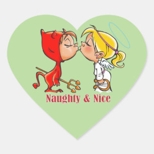 Naughty & Nice Sticker