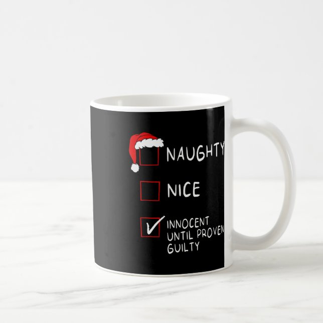 Naughty Nice unschuldig bis schuldig Weihnachten M Kaffeetasse (Rechts)