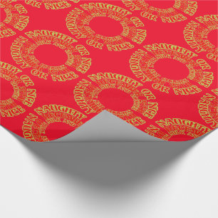 Naughty Nice Weihnachten 25. Dezember Milchkekse Geschenkpapier