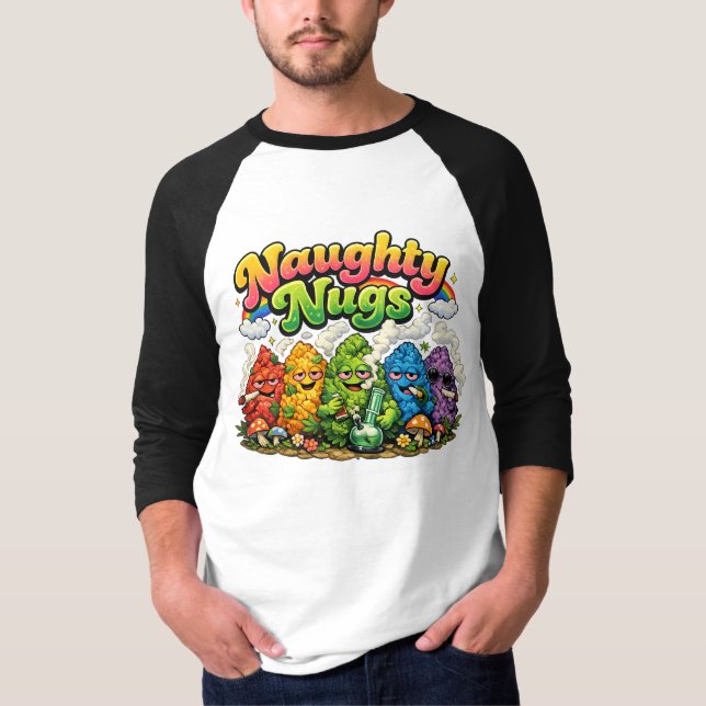 Naughty Nugs Ragland T-Shirt (Vorderseite)