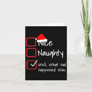 Naughty - Nun, was passiert war, war... Ugly Karte