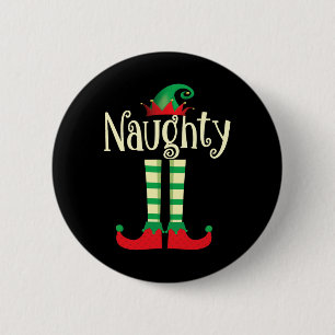 Naughty oder Nice Christmas Couple das schändliche Button