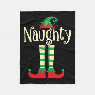 Naughty oder Nice Christmas Couple das schändliche Fleecedecke