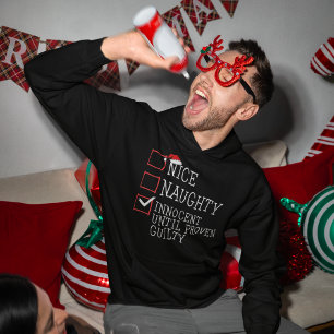 Naughty oder Nice Christmas Hoodie