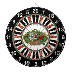 Naughty oder Nice Dart Board Dartscheibe