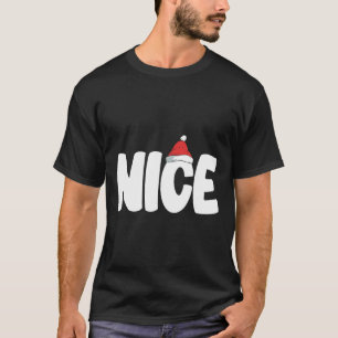 Naughty oder Nice Funny Matching Weihnachtsfamilie T-Shirt