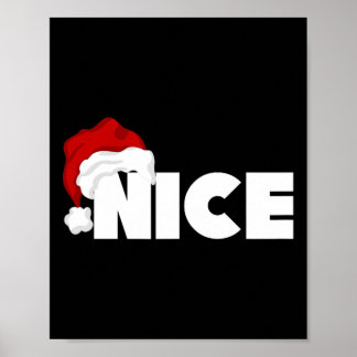 Naughty oder Nice Matching Weihnachten Weihnachten Poster