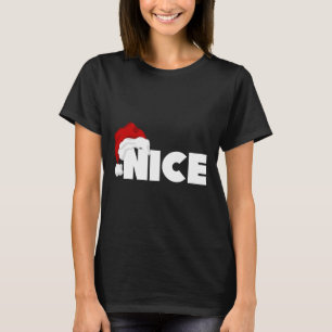 Naughty oder Nice Matching Weihnachten Weihnachten T-Shirt