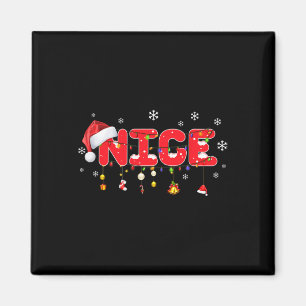 Naughty oder Nice Matching Weihnachtspaare Kostüm Magnet