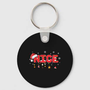 Naughty oder Nice Matching Weihnachtspaare Kostüm Schlüsselanhänger