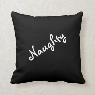 Naughty oder Nice Mood Throw Kissen