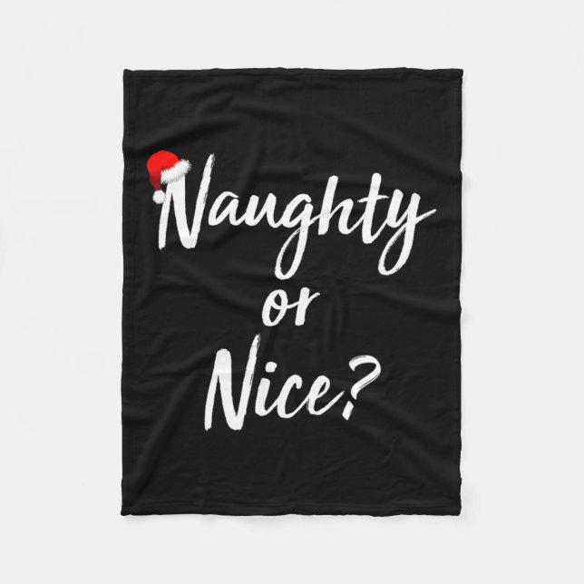 Naughty oder Nice Naughty oder Nice 1 Fleecedecke (Vorderseite)