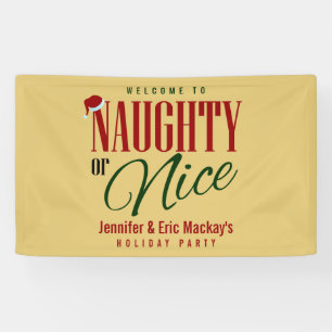Naughty oder Nice Party Banner