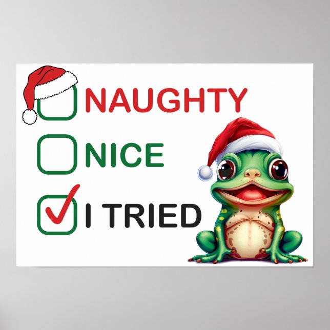 Naughty oder Nice Poster (Vorne)