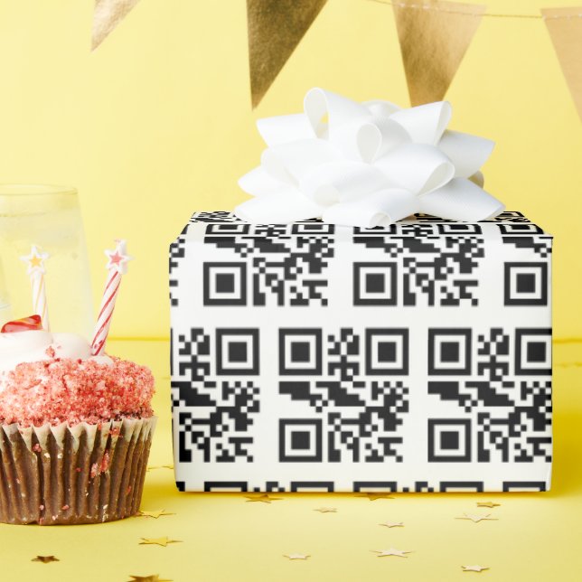 Naughty oder Nice QR Code Geschenkpapier (Geburtstagsparty)